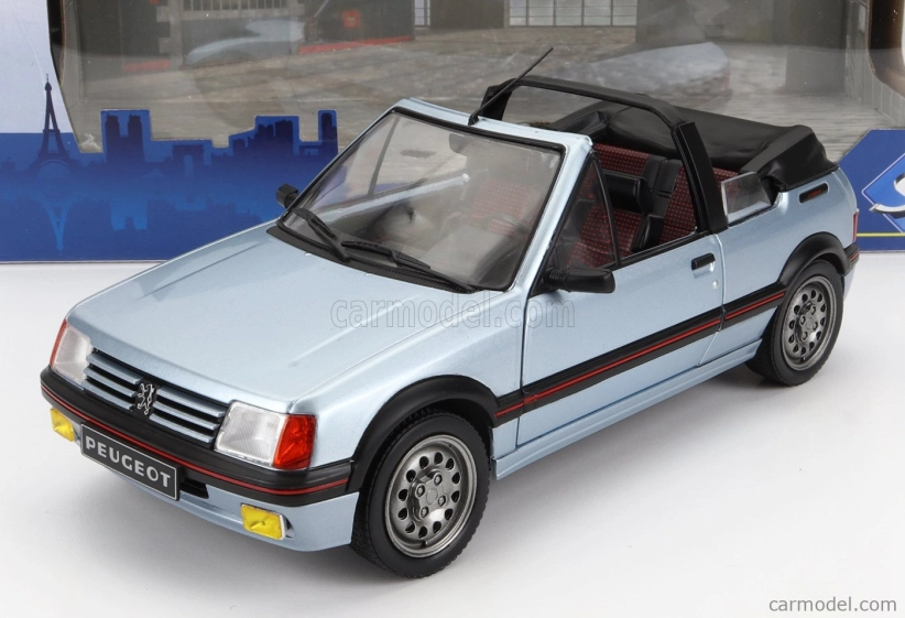 Solido Peugeot 205 Cti Mki (gti) 1.6 Cabriolet 1989 1:18 Light Blue Met