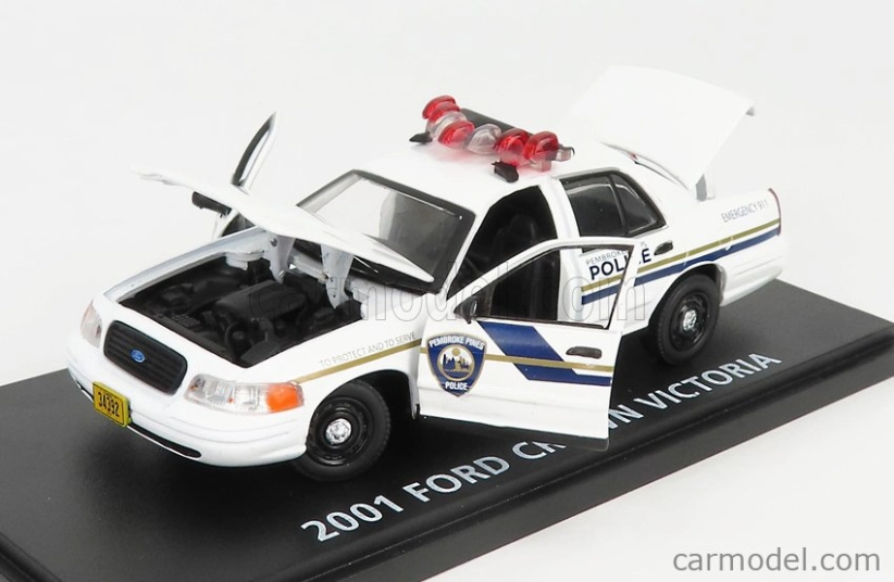 Greenlight Ford usa Crown Victoria Pembroke Pines Police 2001 - Dexter 1:43 Biela