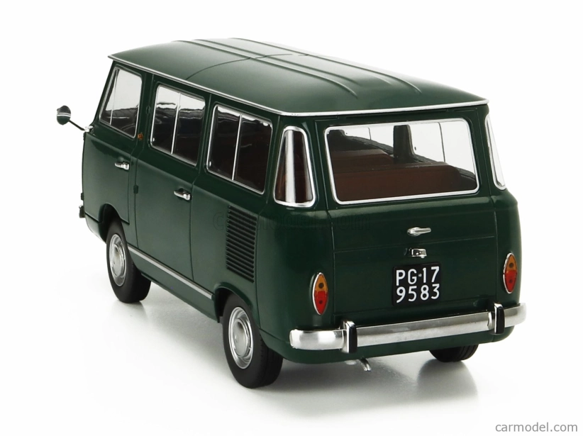 Mitica-diecast Fiat Fiat 850 Familiare Serie-2 1970 – Interno Brown 1:18 Verde Oliva 323 Zelená