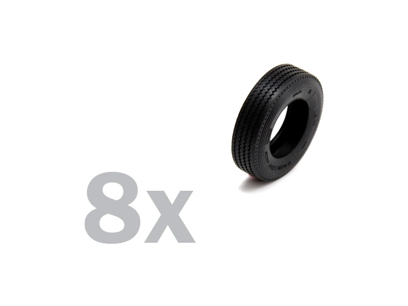 Italeri doplňky - TRUCK RUBBER TYRES (8x) (1:24)