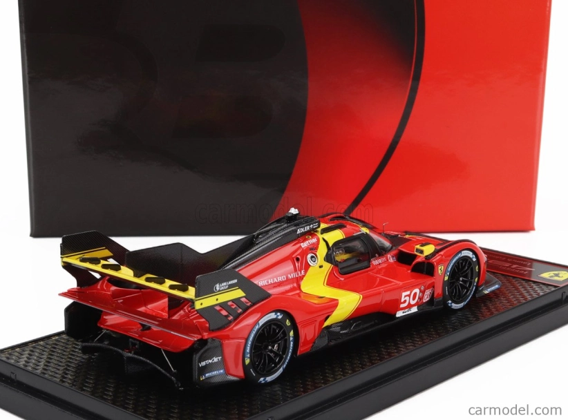 Bbr-models Ferrari 499p 3.0l Turbo V6 Team Ferrari Af Corse N 50 Launch Edition 2022 1:43 Červená žltá čierna
