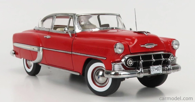 Sun-star Chevrolet Bel Air Coupe 1953 1:18 Červená Bílá