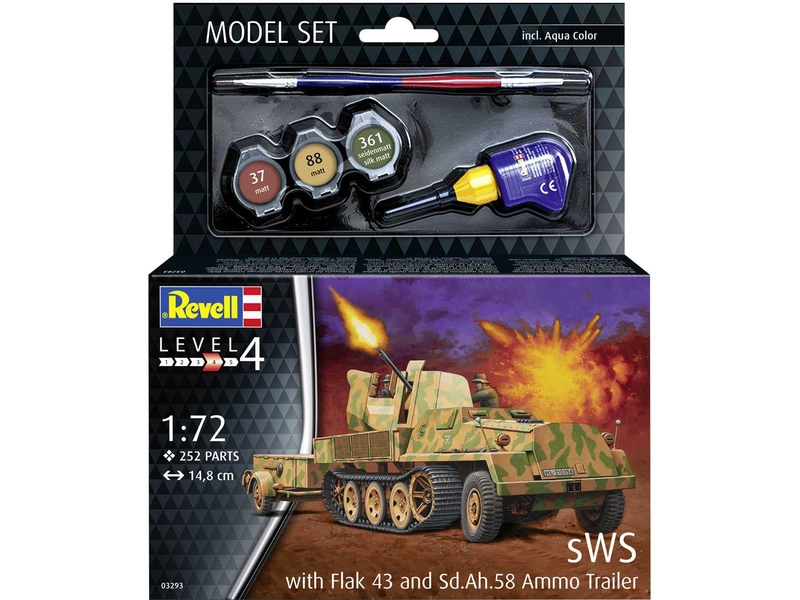 Revell sWS with Flak43 and Sd.Ah58 Ammo Trailer (1:72) (súprava)