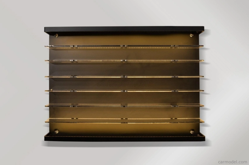 Atlantic Vetrina display box Espositore - Pre 42 Cars 1/64 Lungh.lenght Cm 50.0 X Largh.width Cm 8.0 X Alt.height Cm 37.5 (altezza Utile Tra I Ripiani Cm 4.5 Inner Height Among Shelves) 1:64 Plastic Display