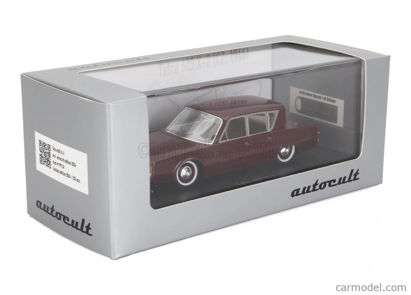 Autocult Tatra 603 X/2 Czech Republic 1966 With Usb Stick Digital Version Book Of The Year Catalogue 2024 1:43 Red