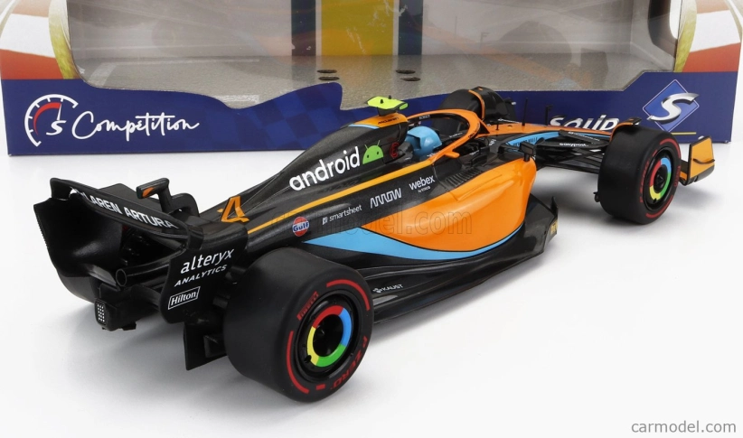 Solido Mclaren F1 Mcl36 Mercedes Team Mclaren N 4 3. Emilia Romagna Taliansko Gp 2022 Lando Norris 1:18 Oranžová svetlo modrá