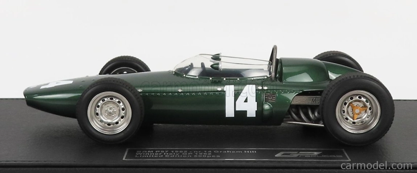 Gp-replicas BRM F1 P57 Brm Team N 14 Graham Hill 1:18, tmavě zelená