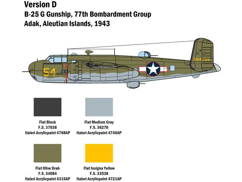 Italeri North American B-25G Mitchell (1:48)