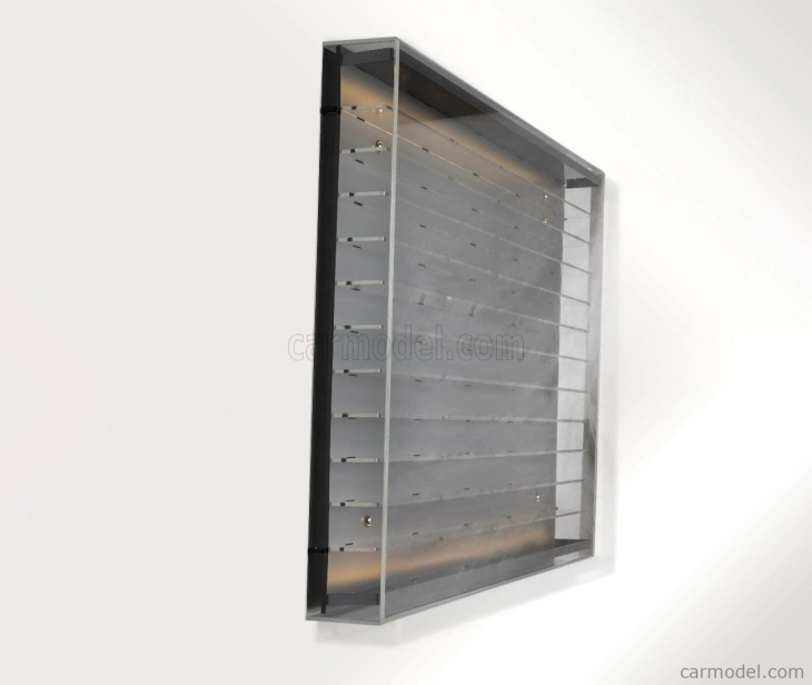 Atlantic Vetrina display box Espositore - Pre 120 Cars 1/64 Lungh.lenght Cm 89.0 X Largh.width Cm 8.0 X Alt.height Cm 61.0 (altezza Utile Tra I Ripiani Cm 4.5 Inner Height Among Shelves) 1:64 Plastic Display