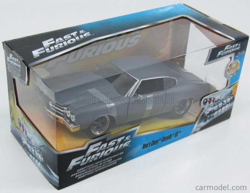 Jada Chevrolet Dom's Chevelle 454ss 1970 - Fast & Furious Iv (2009) - Solo Parti Originali - Original Parts 1:24 Základní Nátěr Matně Šedý