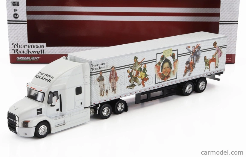 Greenlight Mack Anthem Truck 2019 - Norman Rockwell 1:64 Bílá