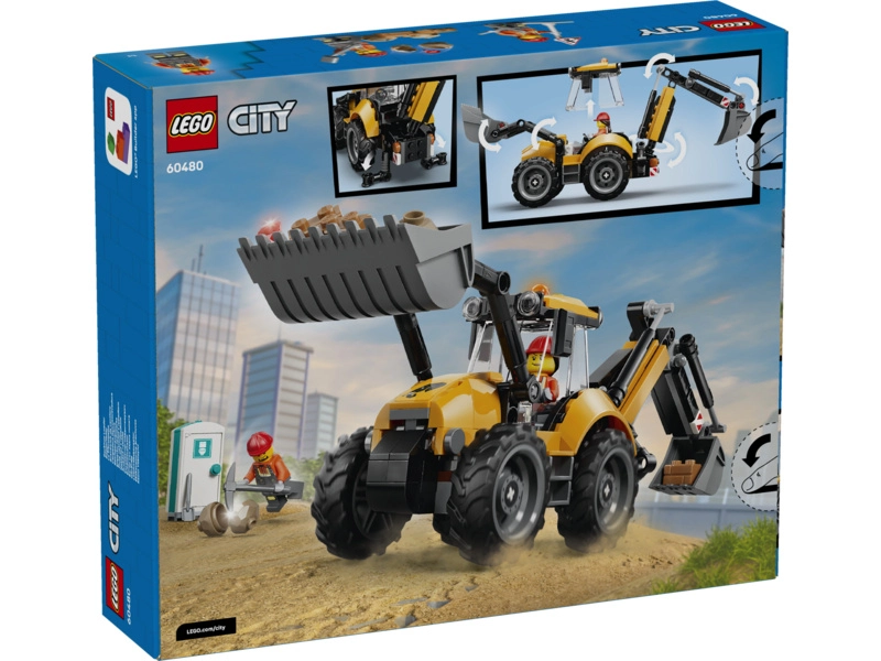 LEGO City - Žltý nakladač s rýpadlom