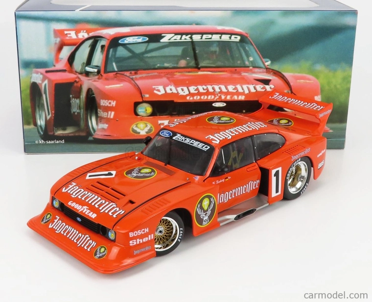 Werk83 Ford england Capri Turbo Jagermeister Gr.5 Team Zakspeed N 1 Season Drm 1982 Klaus Ludwig 1:18 Orange