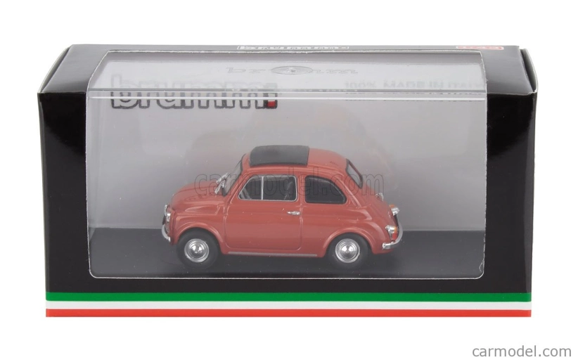 Brumm Fiat 500f Tetto Chiuso - uzavretý 1965 1:43 Rosso Medio
