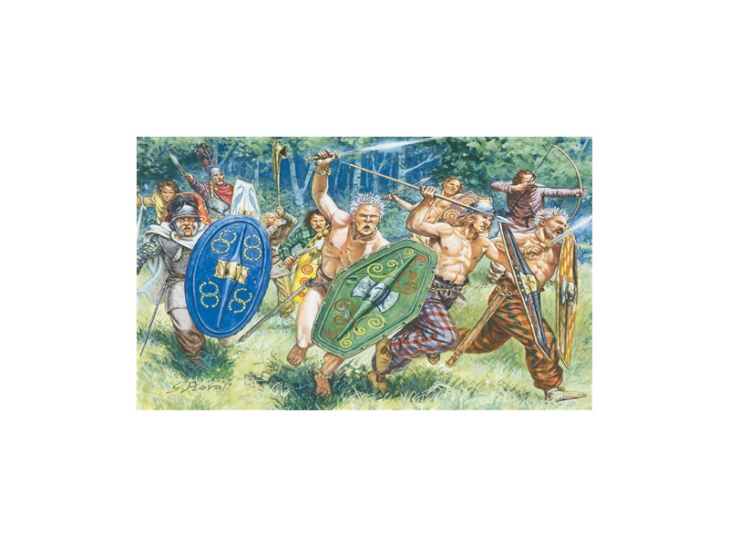 Italeri figúrky – GAULS WARRIORS (I-II CENTURY B. C.) (1:72)