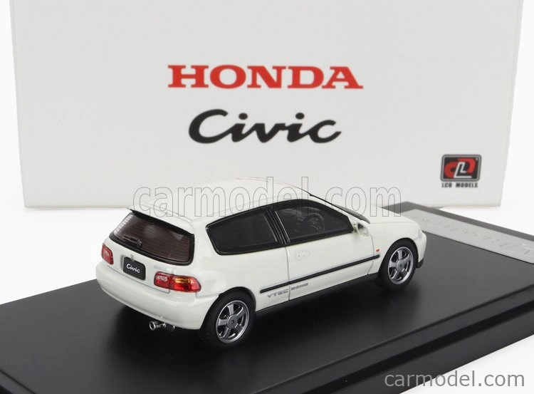 LCD model Honda Civic Eg6 Vtec 1993 1:64 Biela