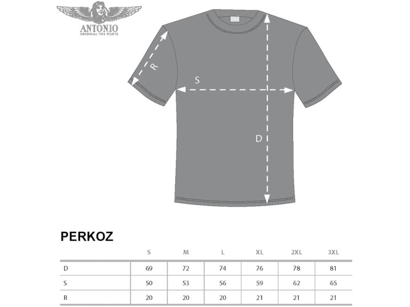 Antonio pánske tričko SZD-54-2 Perkoz S