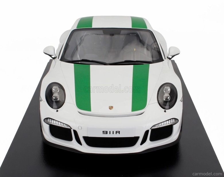 Schuco Porsche 911 991 R Coupe 2016 1:12 bielo-zelená