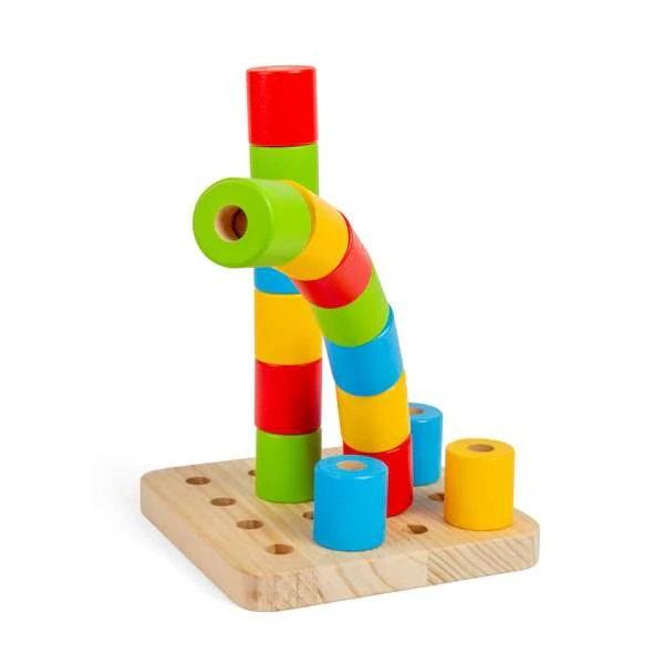 Bigjigs Toys Balančné valčeky na podstavci – poškodený obal