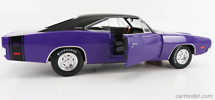 Maisto Dodge Charger R/t Coupe 1969 1:18 Purple Met