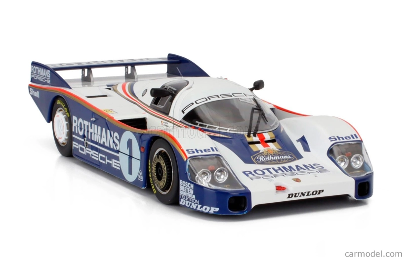 Werk83 Porsche 956lh 2.6l F6 Twin Turbo Team Rothmans Porsche System N 1 Víťaz 24h Le Mans 1982 Jacky Ickx - Derek Bell 1:18 bielo modrá