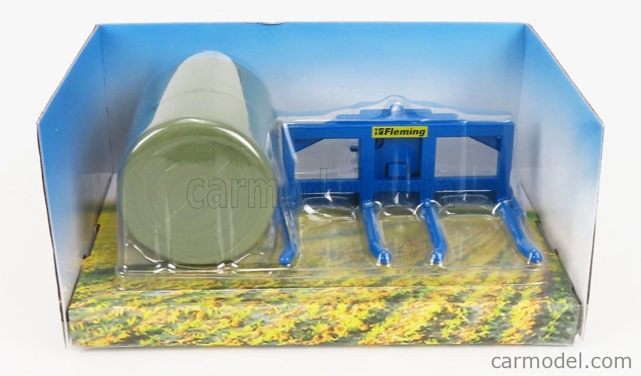 Britains Accessories Fleming Double Bale Lifter - Balla Di Fieno 1:32 Blue