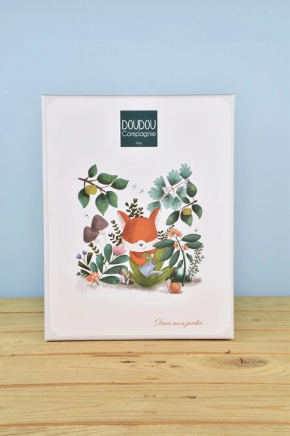 Doudou Dárková sada Plyšová liška Romarin s chrastítkem 21 cm