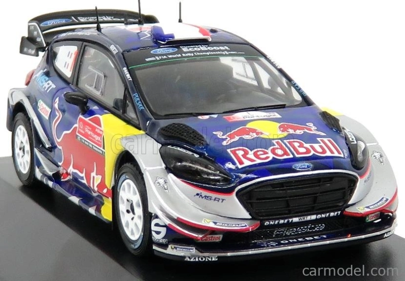 Minipartes Ford england Fiesta Wrc Red Bull N 1 Winner Rally Portugal 2017 S.ogier - J.ingrassia 1:43 Modrá červená žltá