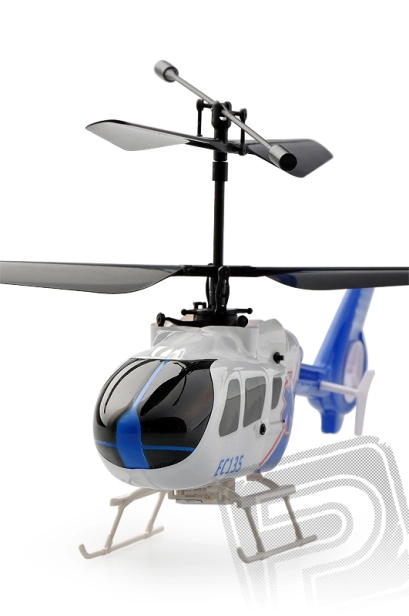 RC vrtuľník EC 135, bielo-modrý