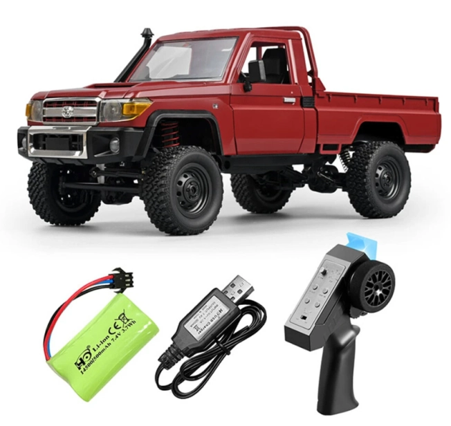RC auto Land Cruiser Toyota, červená