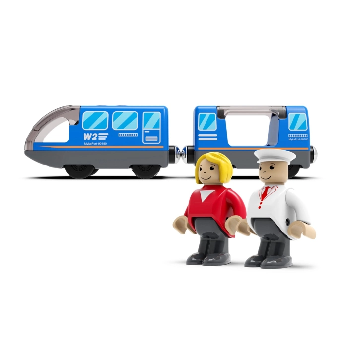 2Kids Toys Elektrický městský vlak modrý