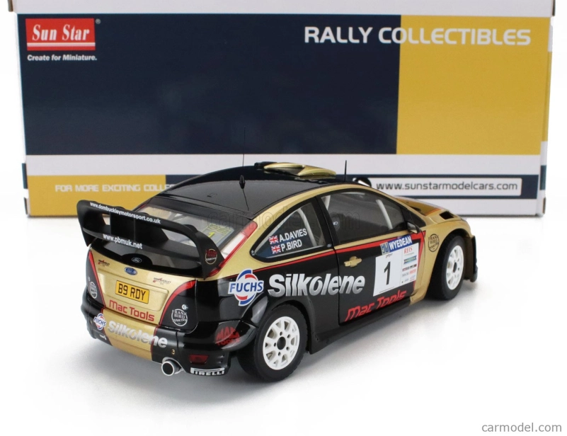 Sun-star Ford england Focus Rs Wrc08 N 1 Winner Rally Wyedean Forest 2015 Paul Bird - Aled Davies 1:18 Černé Zlato