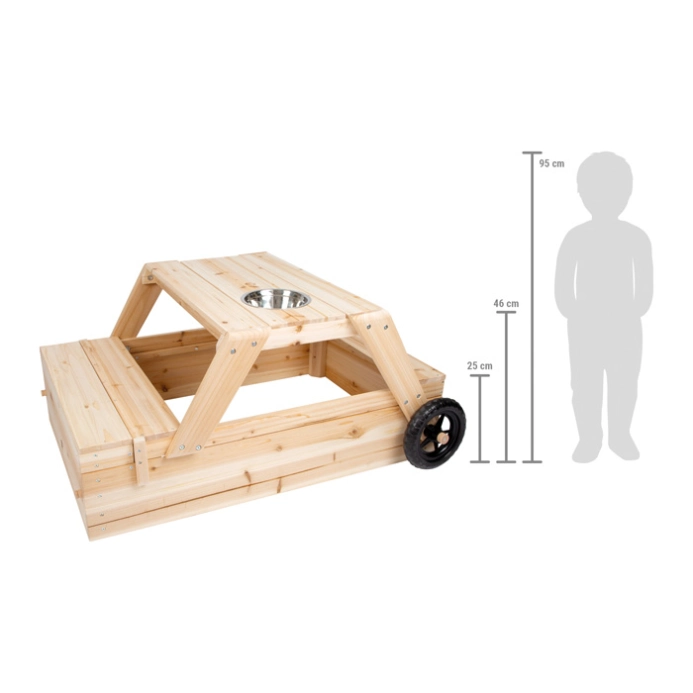 small foot Pískoviště s posezením 3v1 - poškozený obal