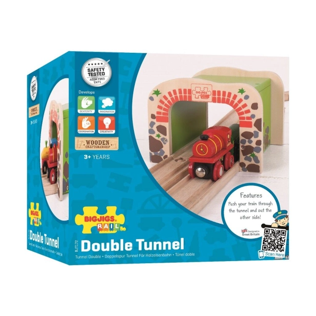 Bigjigs Rail Dvojitý železniční tunel - poškozený obal