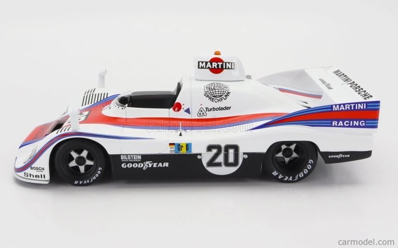 Werk83 Porsche 936 2.1l Turbo Team Martini Racing Porsche System N 20 Víťaz 24h Le Mans 1976 J. Ickx - G.van Lennep 1:18 Biela červená