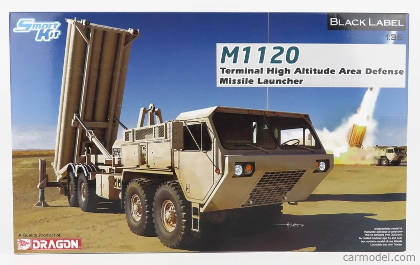 Dragon armor Truck M1 120 Terminal High Altitude Area Defense Missile Launcher Military 1:35 /