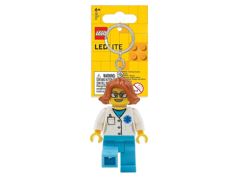 LEGO svietiaca kľúčenka – Ikonická doktorka