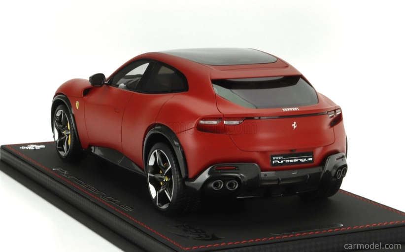 Bbr-models Ferrari Purosangue Suv Panoramic Roof 2022 - Con Vetrina - With Showcase 1:18 Rosso F1-75 - Matná Červená