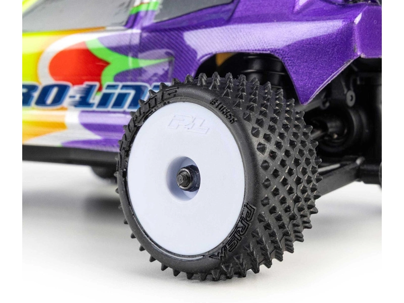 Pro-Line kolo 1:28 kobercové Prism, disk bílý, Hex 7mm (4): Losi Micro-T
