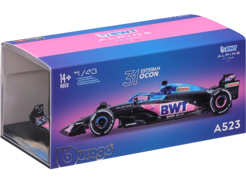 Bburago Renault F1 A523 Team Bwt Alpine F1 N 31 1:43, modrá