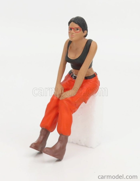American diorama Figures Girl Hip Hop - 4 1:24 Oranžová Černá