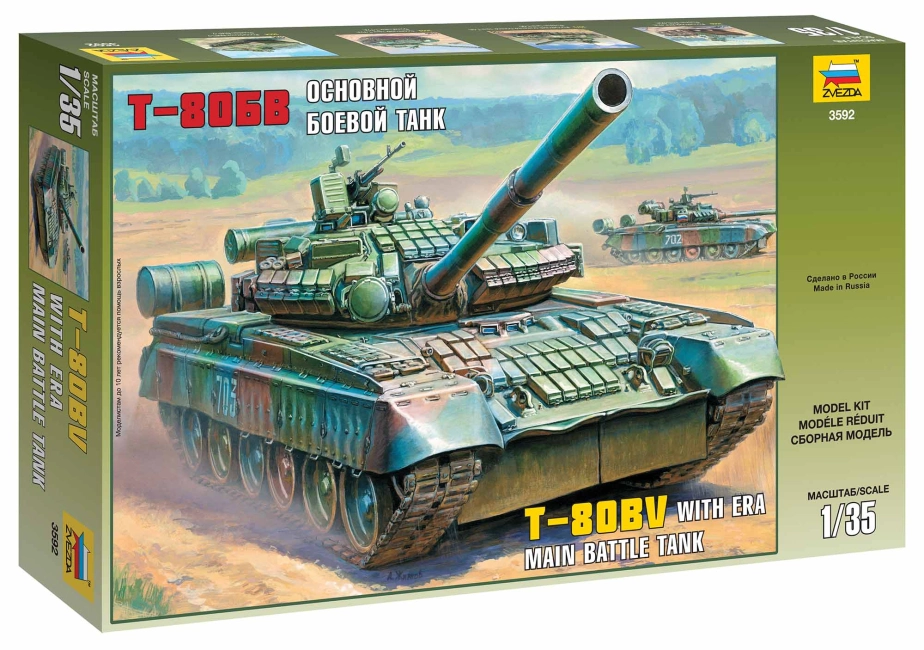 Zvezda ruský tank T-80BV (1:35)