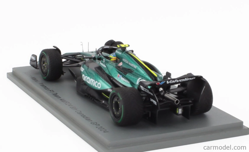 Spark-model Aston martin F1 Amr24 Team Aramco Cognizant N 14 Canada Gp 2024 Fernando Alonso 1:43 Zelená Černá