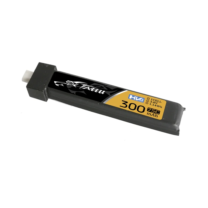 Tattu batéria HV LiPo 300mAh 3.8V 75C 1S1P BT 2.0 plug (5 ks) | RCprofi.sk