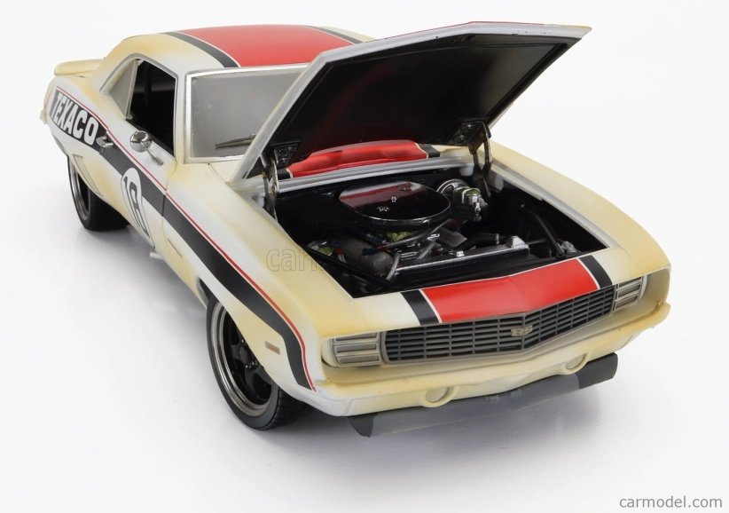 Gmp Chevrolet Camaro Rs Coupe N 18 Texaco Racing 1969 1:18 Biela červená čierna