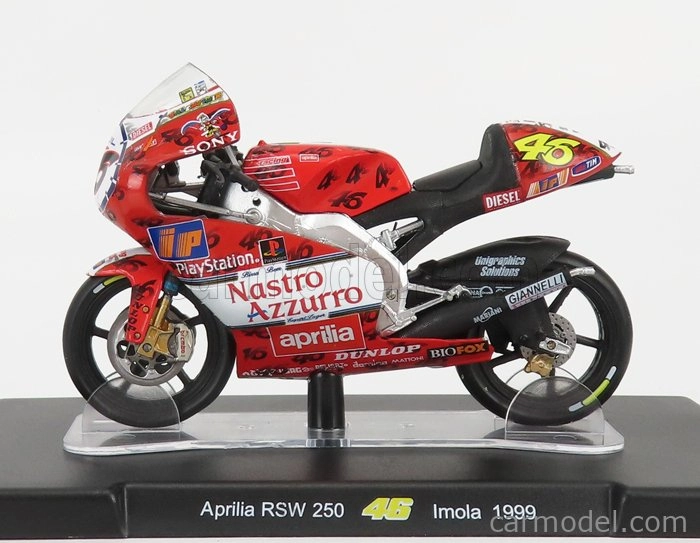 BAZAR - Edicola Aprilia Rsw 250cc N 46 1:18, červená