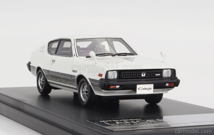 Hi-story Mitsubishi Lancer Celeste 2000gt 1979 1:43 Biela strieborná