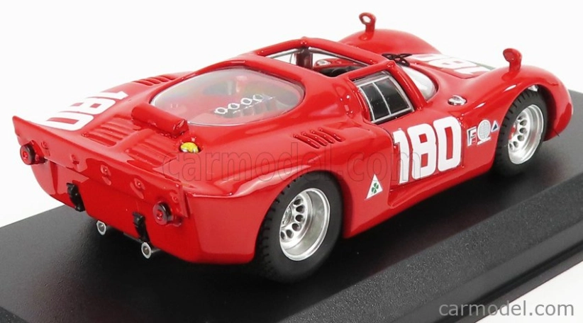 Najlepší model Alfa romeo 33.2 N 180 Targa Florio 1969 I.galli - N.giunti 1:43 Red