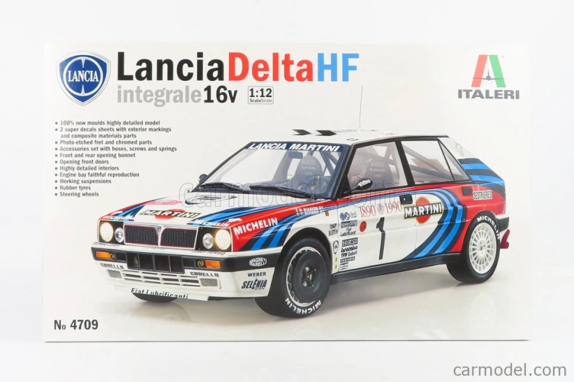 Italeri Lancia Delta Hf Integrale Martini 16v N 1 Rally Montecarlo 1990 M.biasion - T.siviero + Delta Hf Integrale Martini 16v N 7 Winner Rally Montecarlo 1990 D.auriol - B.occelli 1:12 /