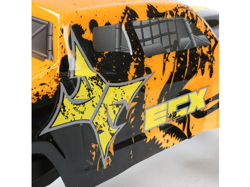 RC auto ECX Ruckus 1:10 RTR, oranžové